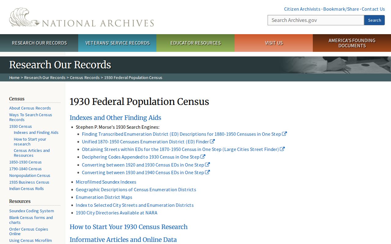 St. Louis County previous residents 1930 census guidance