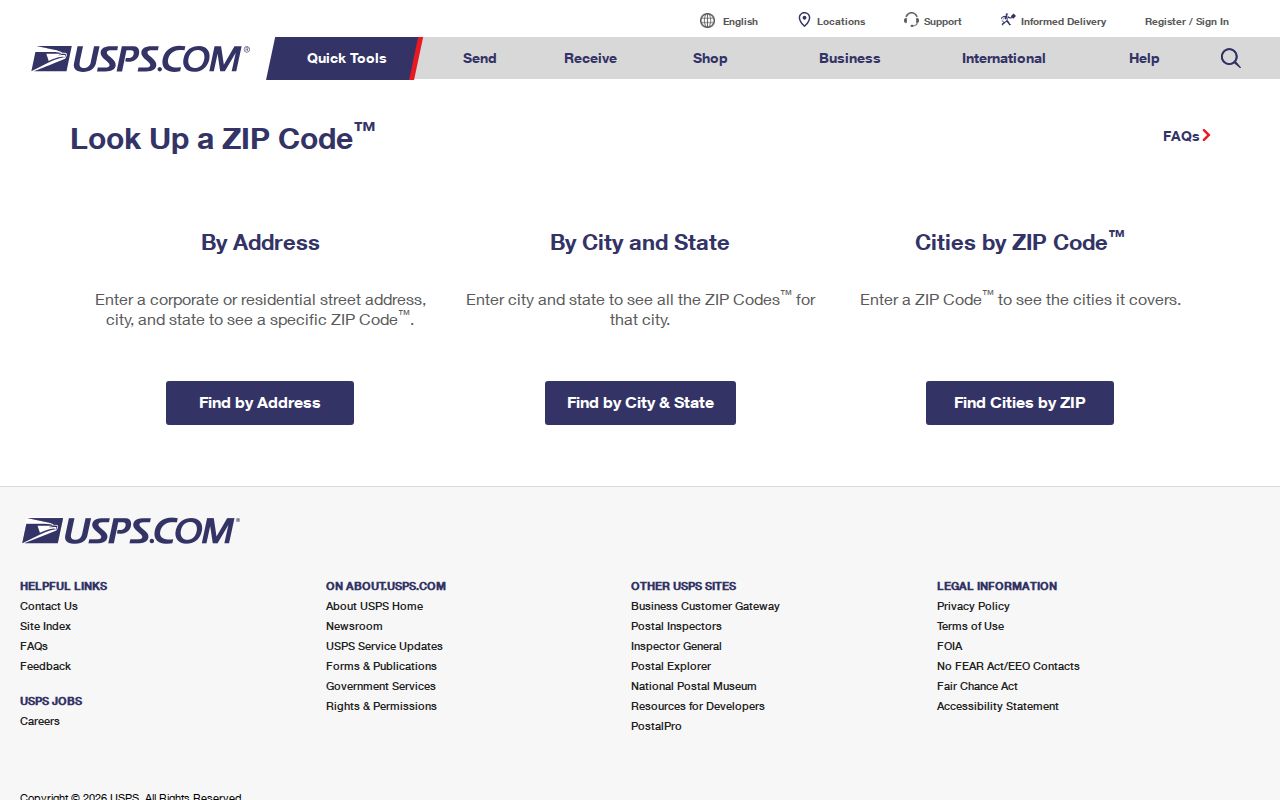 St. Louis County ZIP code directory USPS ZIP lookup